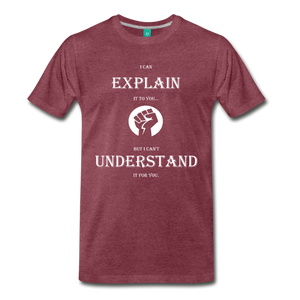 Explain/Understand - heather burgundy